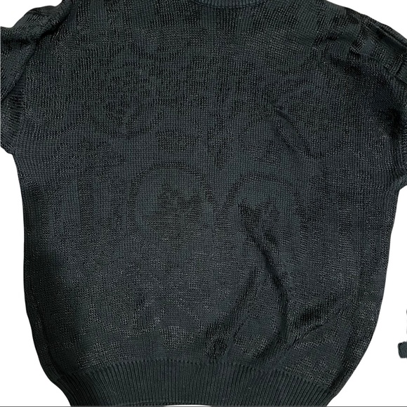 Bill Robin Son Men's Sweater L Cotton Blend, Black, $165 - Picture 5 of 9
